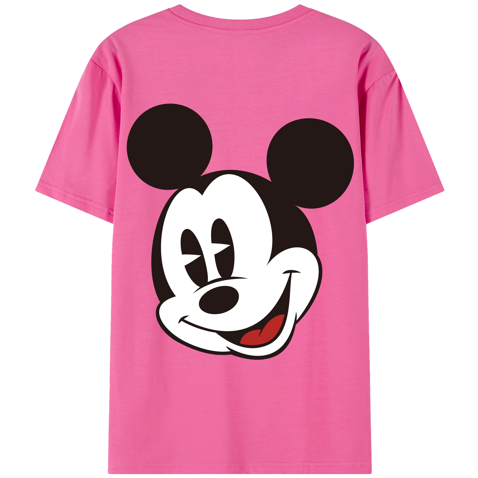 （画像用） ミッキーマウス Mickey Mouse レディース半袖Tシャツ(バックプリント)
